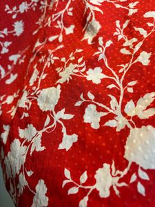 Red Floral Print top used once