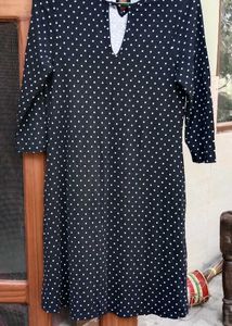 imported Black & White Polka Dot Dress
