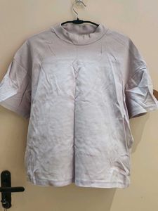 Casual Mock Neck T-Shirt
