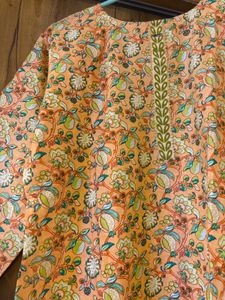 Vibrant Floral Print Kurta