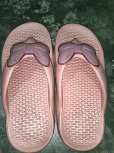 Cute Pink Flip Flops with Bow