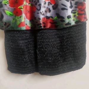 Designer Velvet Dress Cum Top For Kids