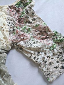 Boho Tiered Embroidered Off-Shoulder Dress