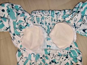 Floral Ruched Crop Top