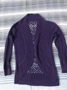 Women's Purple Cardigan