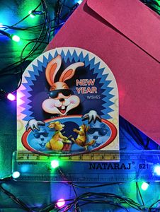 NEW YEAR GREETING CARD With Cover #newyear Happy N