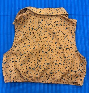 Stylish Sleeveless Brown Cropped Top