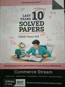CBSE Class XII Commerce Solved Papers