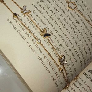 Elegant Butterfly Charm Bracelet