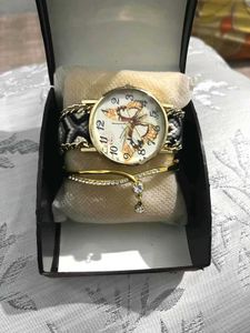 Beautiful Butterfly Watch with Bracelet