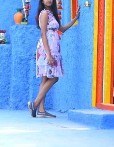 Floral Patchwork Print Dress