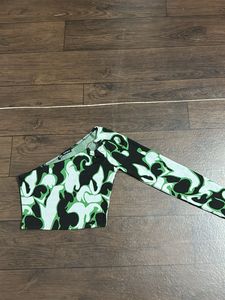 Stylish One-Shoulder Print Top