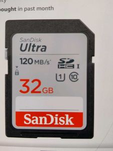 Ultra Sdhc Uhs-I Card 32 Gb Speed 120mb/S