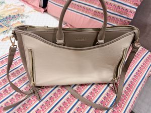 Chic Two-Tone Tote Handbag