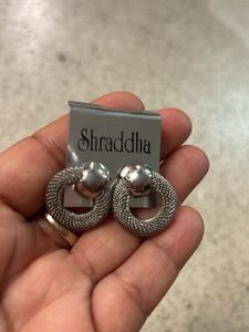 Stylish Silver Hoop Earrings