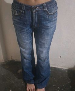 Vintage Wash Denim Jeans