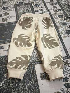 Cute Leaf Print Sweatshirt and Pants Set