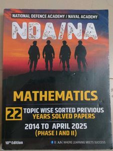 NDA/NA Mathematics Solved Papers 2014-2025