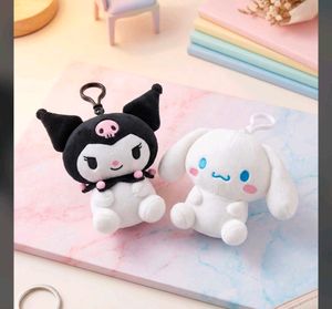Cute Kuromi & Cinnamoroll Plush Keychains