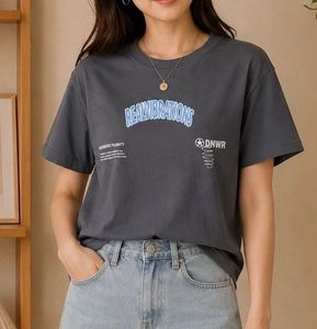 Graphic Print Crew Neck T-Shirt
