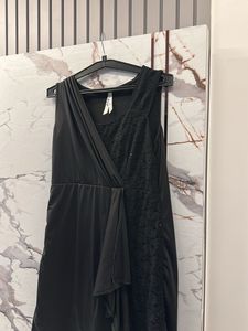 Chic Black Sleeveless Dress, Bust- 36/38