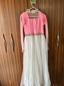 Elegant Pink &amp; White gown