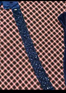 Elegant Navy Pleated Saree
