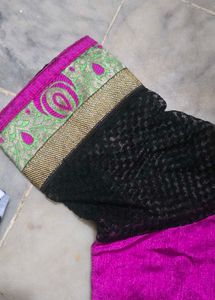 Vibrant Magenta Silk Blouse