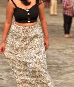 Crop Top And Skirt Combo
