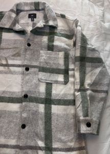 H&amp;M Plaid Shirt Jacket
