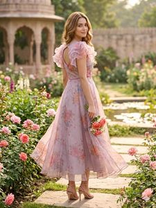 floral print  gown