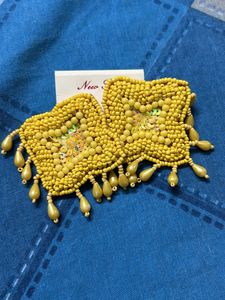 FLAWLESS Summery New Yellow Trendy Earrings
