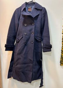 Classic Double-Breasted Wool Coat
