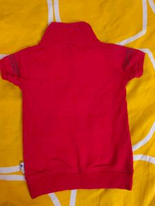 Boys Red T-Shirt &amp; Denim Jeans Set