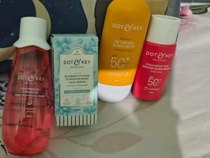 DOT & KEY Skincare Set toner serum sunscreen 2 new