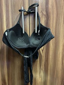 Classic Black Halter Bikini Top Combo