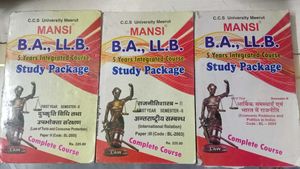 Mansi BA LLB 5 Years Integrated Course Combo- 3