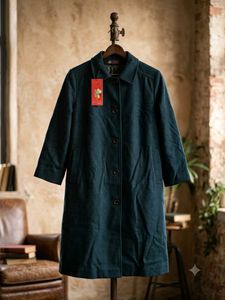 Classic Women's Teal Coat (Size-XL)