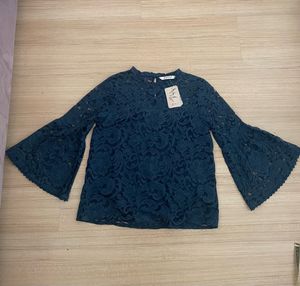 Elegant Lace Bell Sleeve Top