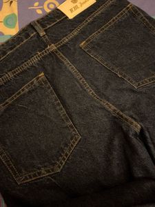 Dark Blue Straight Fit Denim Jeans