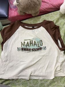 Surf Club Raglan crop Tee