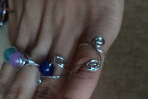 Handmade Wire Wrapped Rings Set