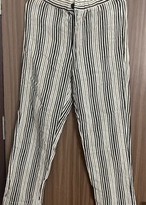 Cotton Striped Pants