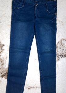 Women Skinny High Rise Blue Jeans