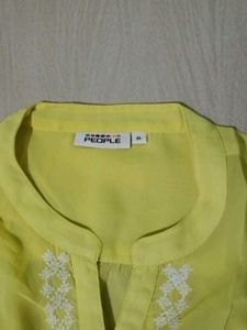 Yellow Sleeveless Top