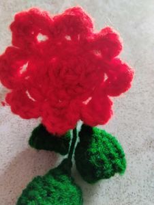 Handmade Crochet Flower Hair Clip