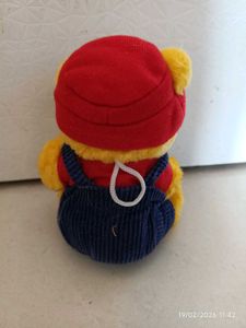 Cute Yellow Teddy Bear with Red Hat