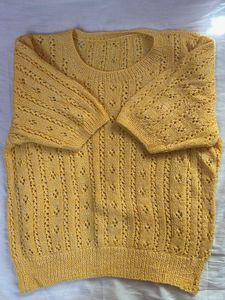 Yellow Knit Top