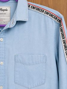 Men's Light Blue Denim Shirt