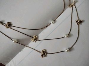 224.Multi-Layered rose gold Necklace